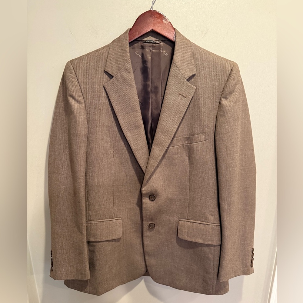 Vintage Botany 500 Mens Cartier Collection‎ Brown Blazer Suit Jacket Sport Coat